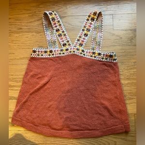 Madewell top with cool Aztec printed straps! Size extra small; great condition